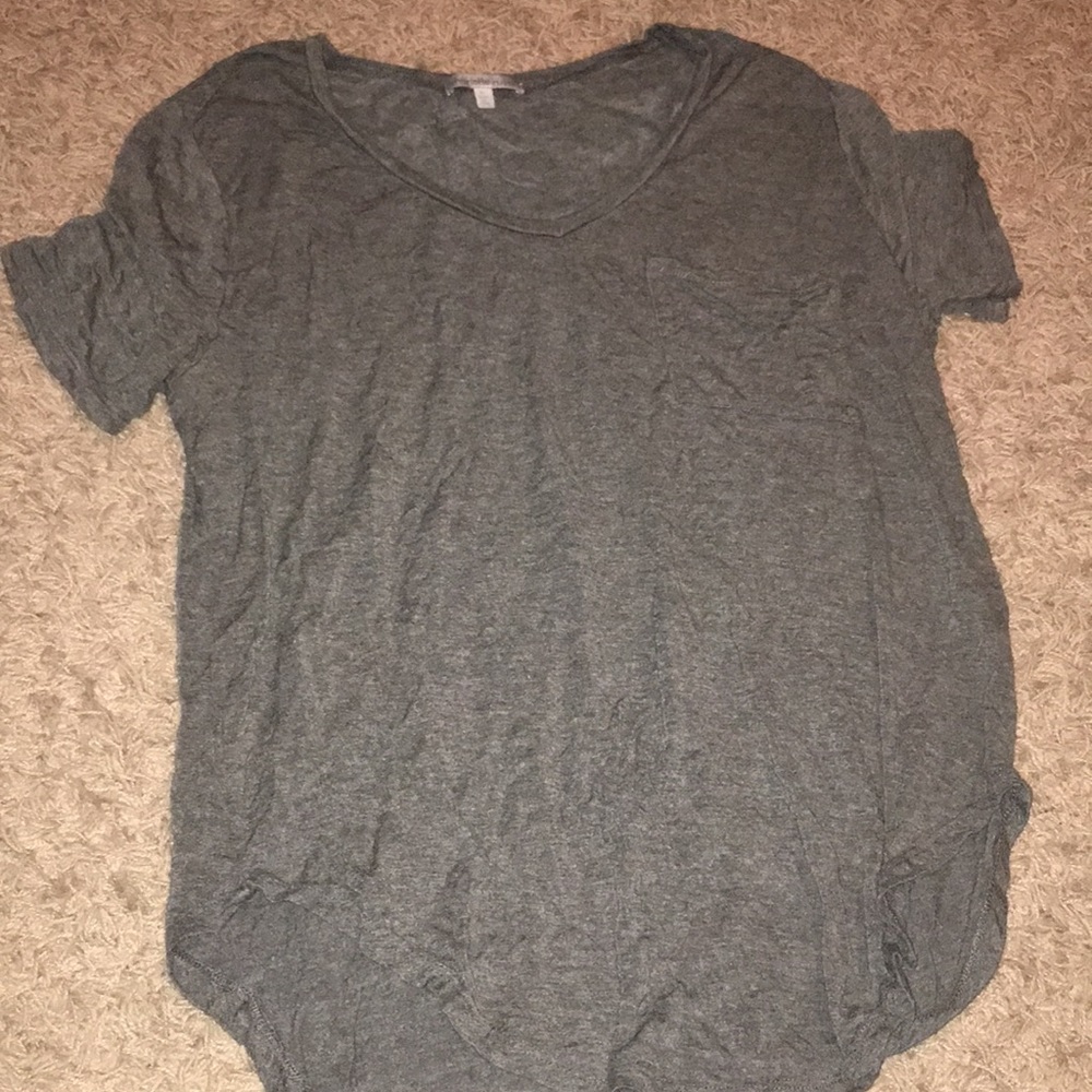 Gray v neck